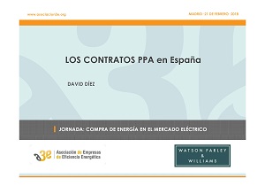 Los contratos PPAs en España. Aspectos jurídicos